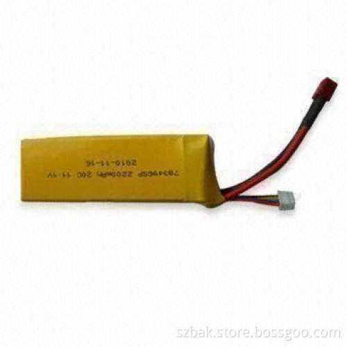 Lithium Polymer Battery with 3.7V Nominal Voltage and 2,500mAh Capacity